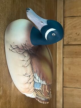 VTG-Rare-Large Scale,Blue-Winged Teal HandPainted PorcelainDuck, Andrea by Sadek